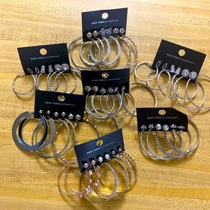 Hoop & Stud earrings multiples I’m selling 7 sets as a package